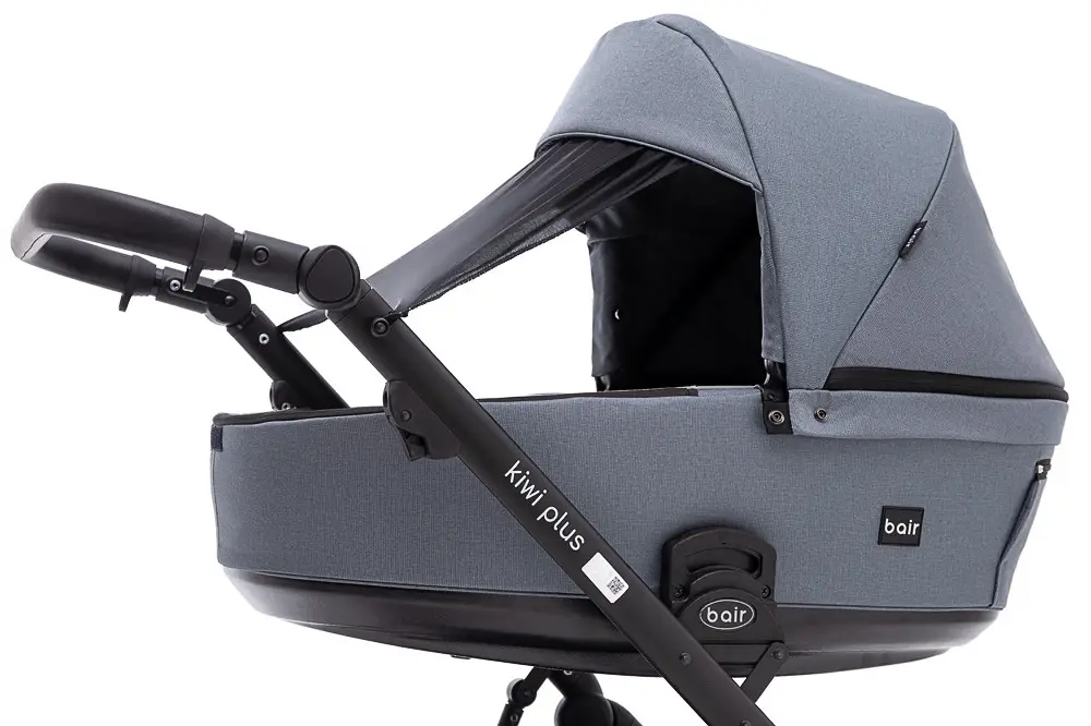Коляска 2 в 1 Bair Kiwi Plus ECO Soft BKP-218 серый